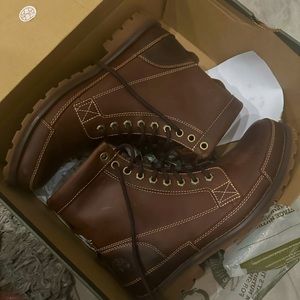 Brown timberland box’s brand new